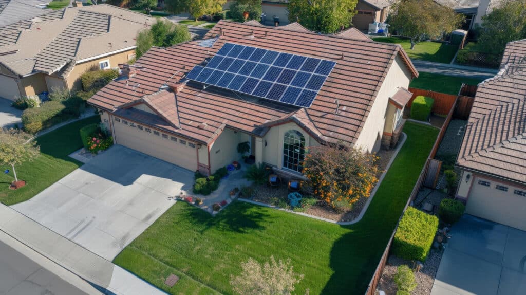 Haus mit Solarenergie