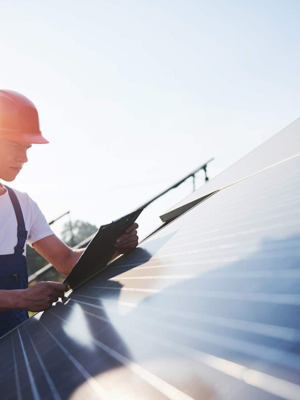 Reparatur einer Solaranlage